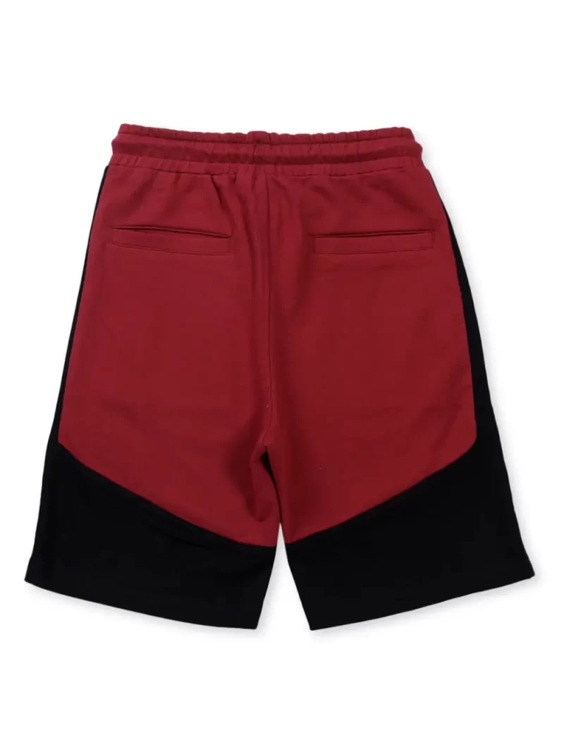 Gini And Jony Boys Maroon Colour Block Cotton Bermuda Elasticated