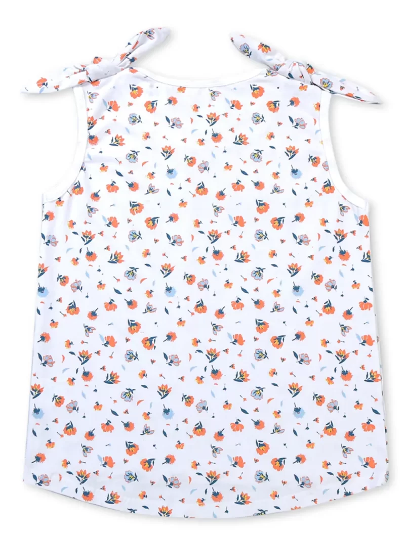 Gini And Jony Boys Off White Abstract Cotton T-Shirt Full Sleeves 13-14Y