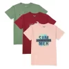 Gini And Jony Boys Multi-Color Graphic Print Cotton T-Shirt Pack Of-3 Half Sleeves