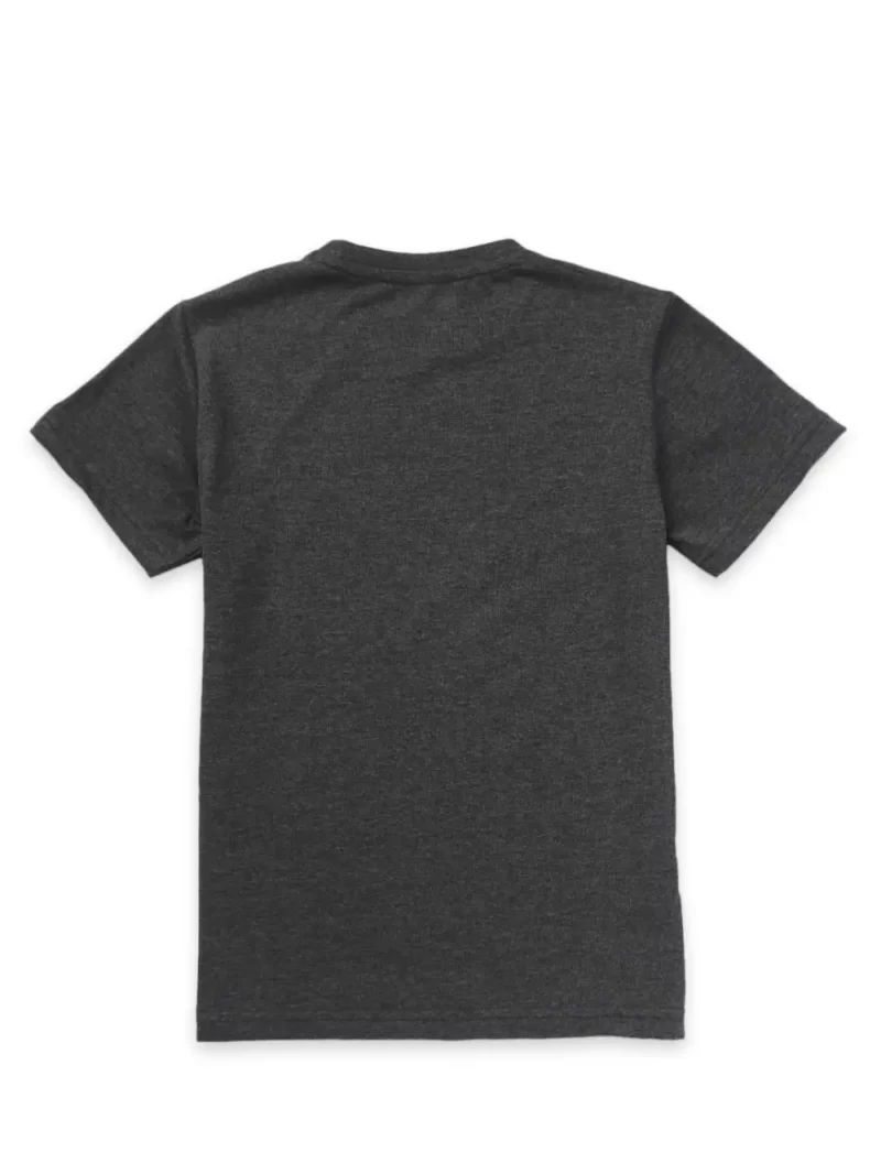 Gini And Jony Boys Grey Printed Cotton T-Shirt Half Sleeves