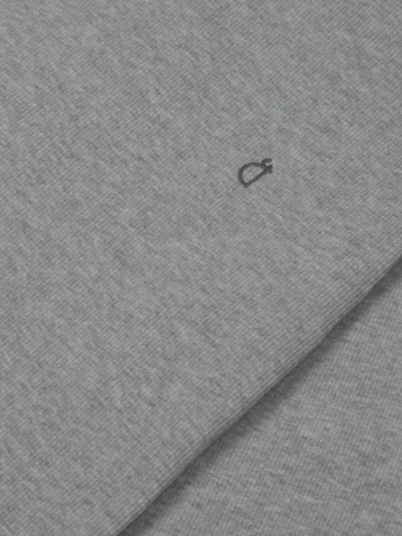 Gini And Jony Girls Grey Solid Cotton Skivvy Full Sleeves 9-10 Years