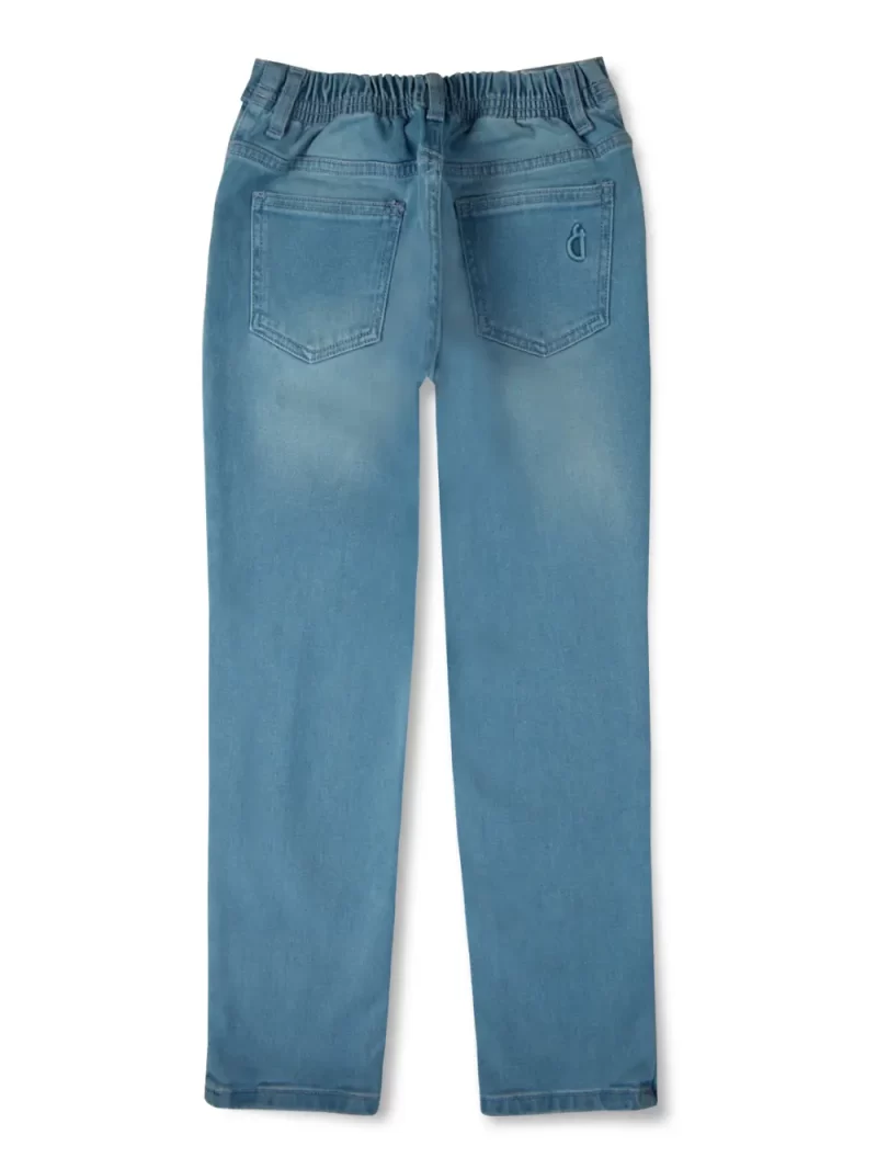 Gini & Jony Boys Blue Washed Denim Elasticated Jeans