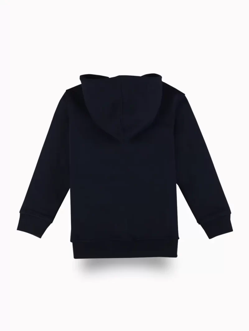 Gini And Jony Boys Navy Blue Typographic Print Cotton Sweat Shirt Full Sleeves