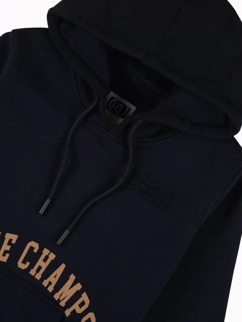 Gini And Jony Boys Navy Blue Typographic Print Cotton Sweat Shirt Full Sleeves