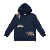 Gini And Jony Boys Navy Blue Graphic Print Cotton Sweat Shirt Full Sleeves