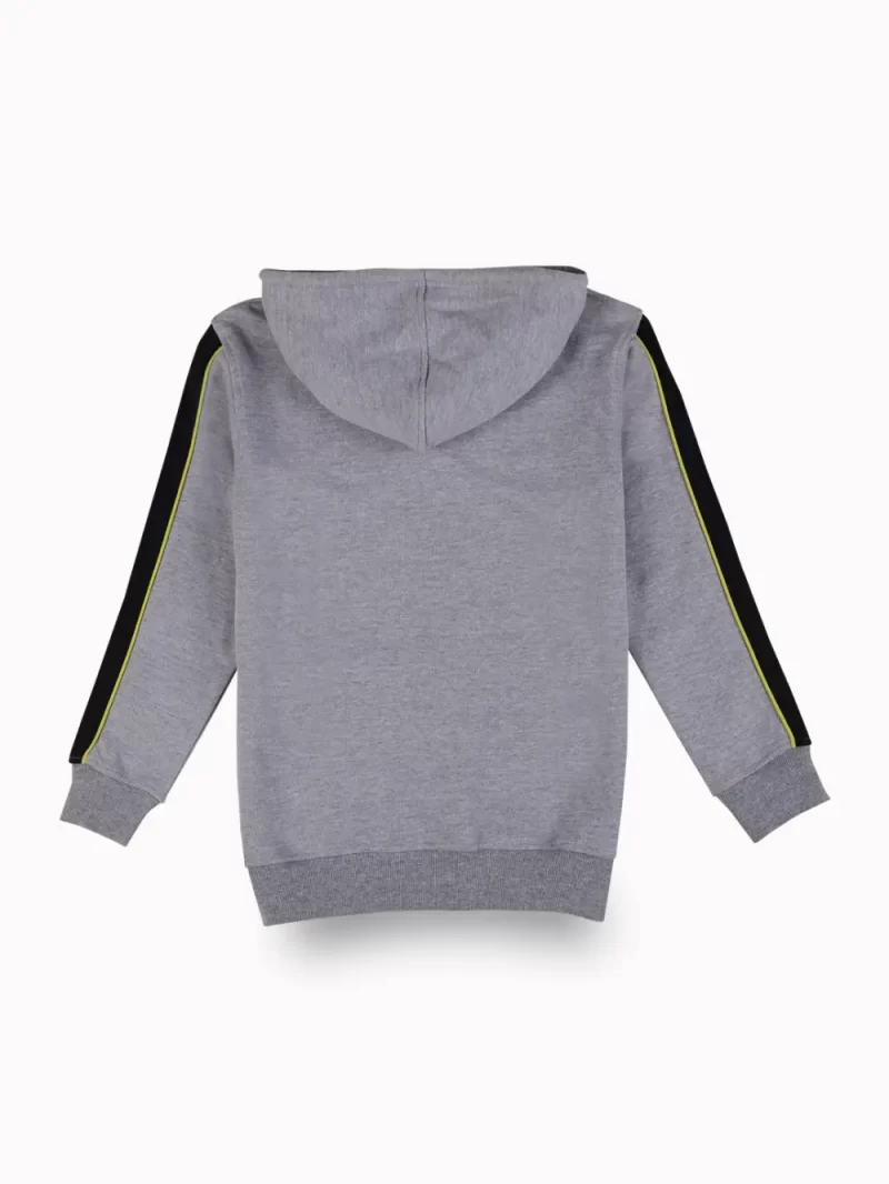 Gini And Jony Boys Grey Graphic Print Cotton Sweat Shirt Full Sleeves