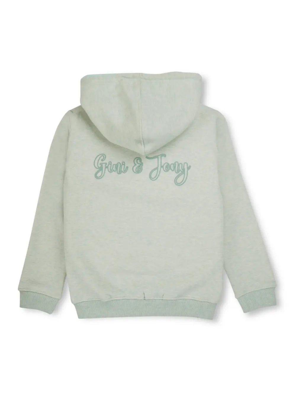 Gini And Jony Girls Green Solid Fleece Full Sleeves Knits Jacket