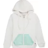 Gini And Jony Girls White Solid Fleece Full Sleeves Knits Jacket