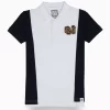 Gini And Jony Boys White Colorblock Cotton Half Sleeves Polo T-Shirt