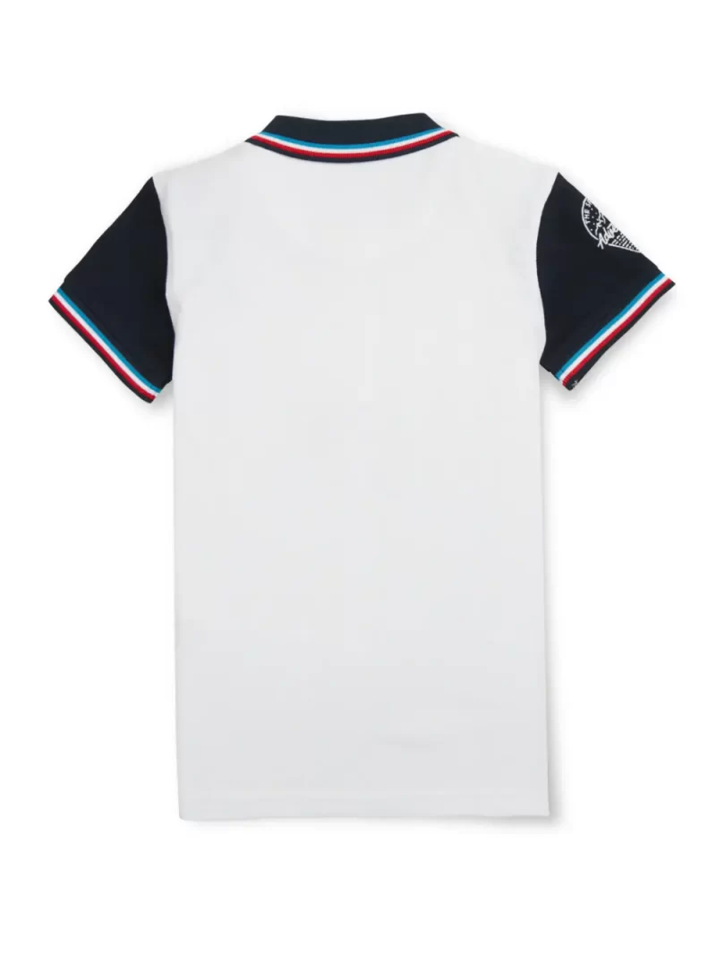 Gini And Jony Boys White Solid Cotton Half Sleeves Polo T-Shirt