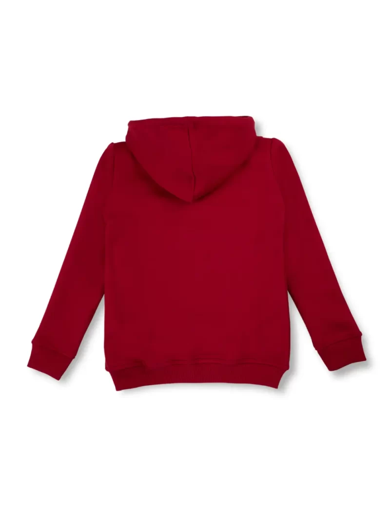 Gini And Jony Girls Red Printed Cotton Full Sleeves Knits Jacket