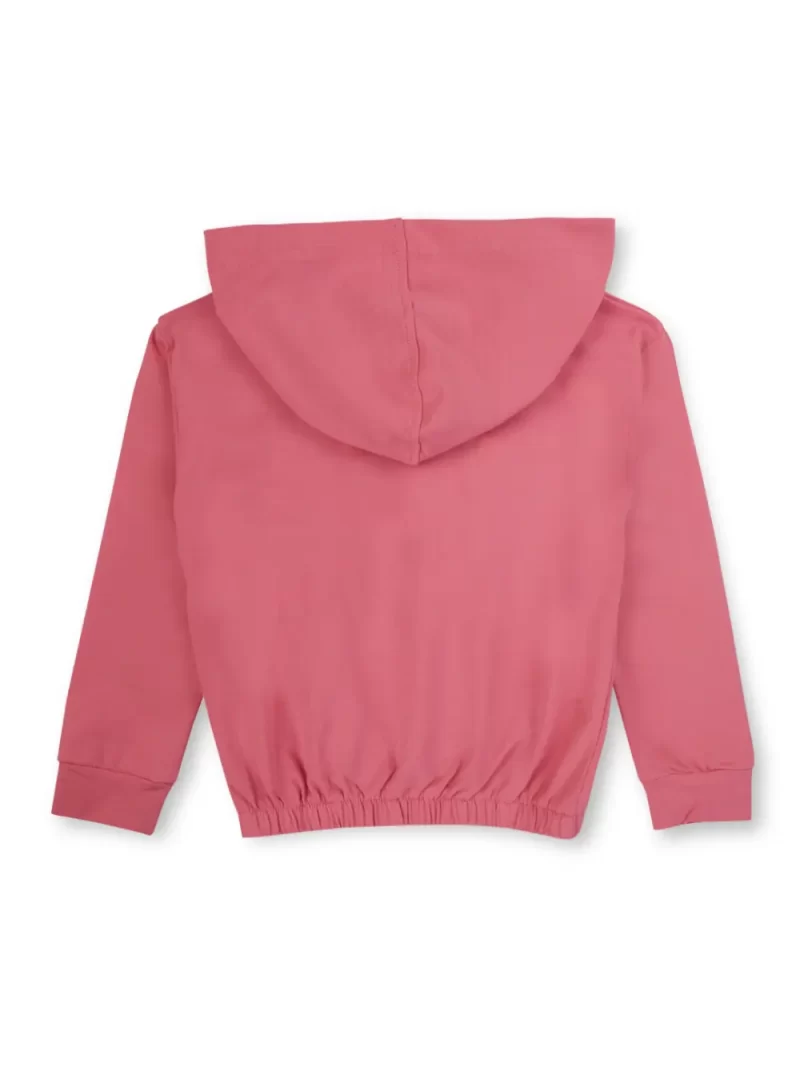 Gini And Jony Girls Pink Typographic Print Cotton Knits Top Full Sleeves 9-12M