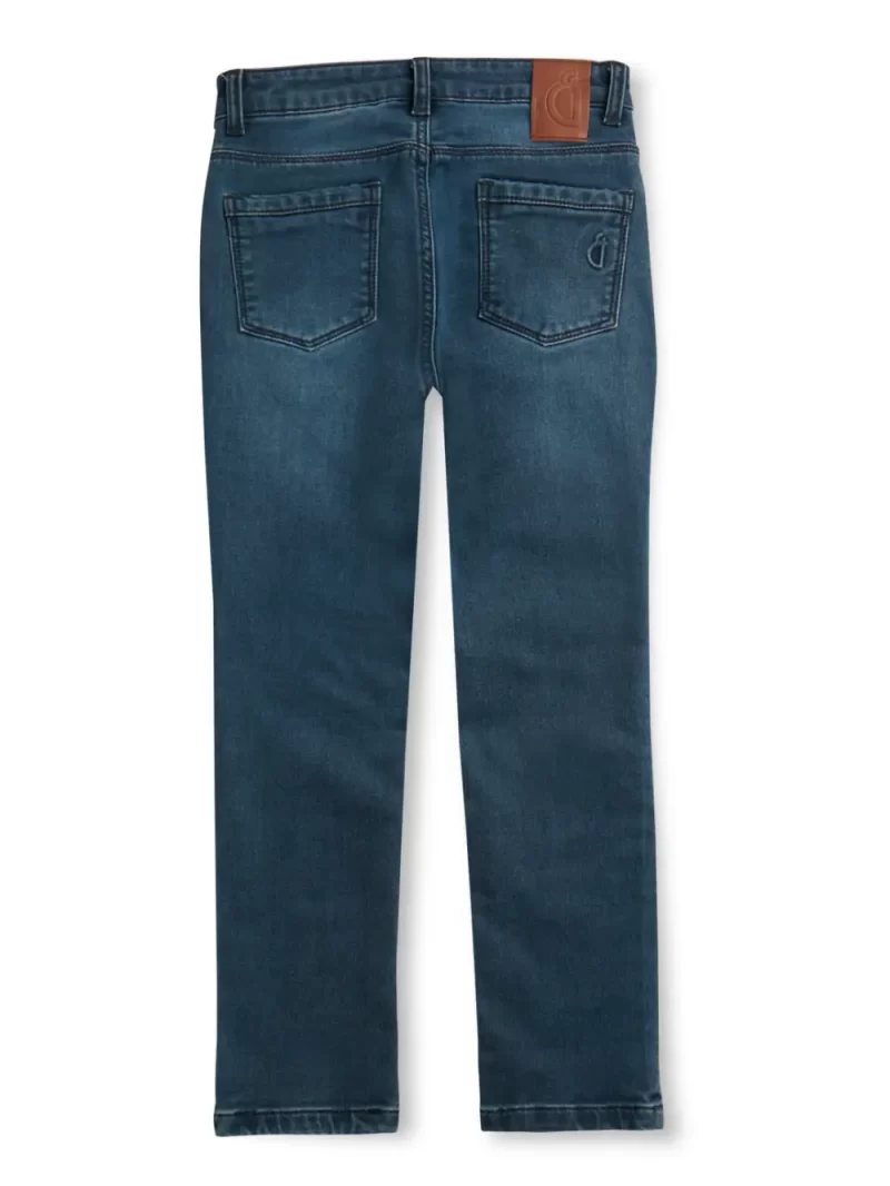Gini And Jony Boys Blue Washed Denim Jeans Fixed Waist