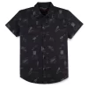 Gini And Jony Boys Black Conversational Print Cotton Shirt Half Sleeves