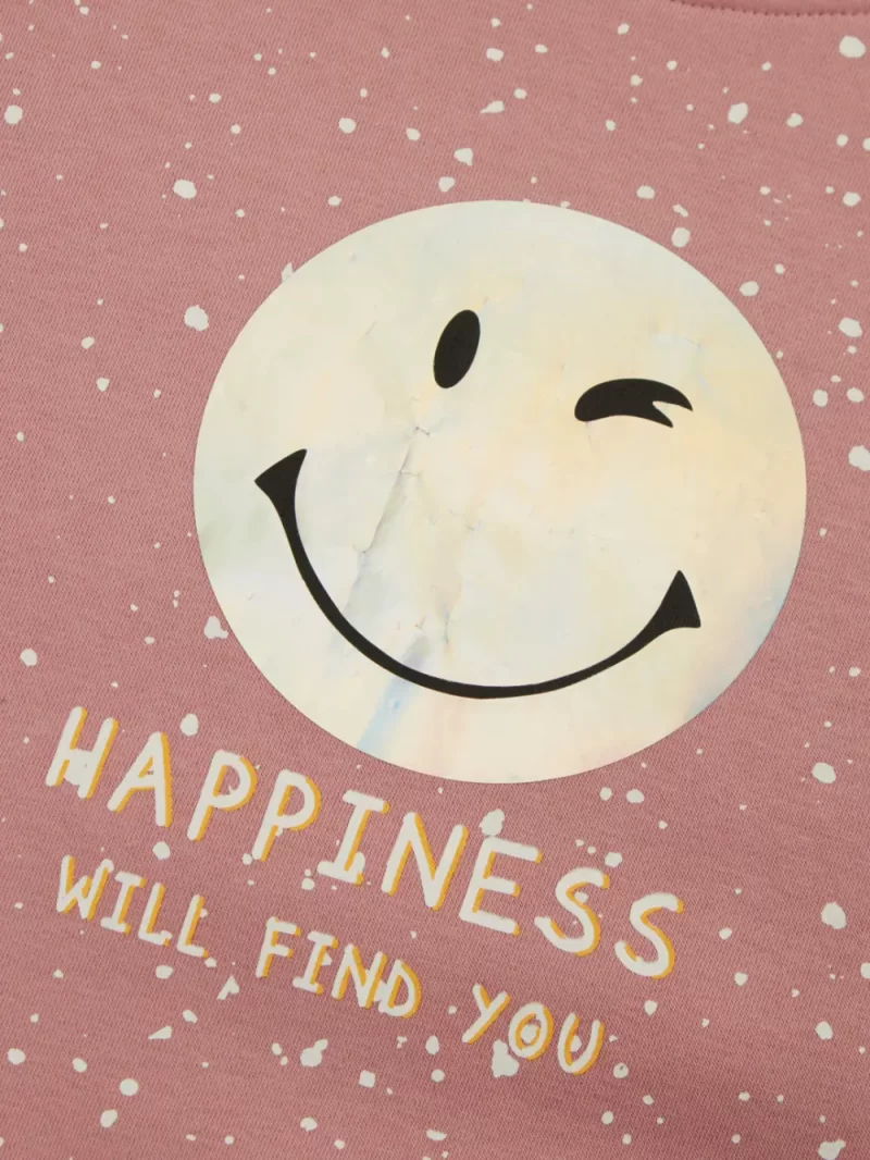 Boys Blue Cotton Printed Sweatshirt