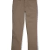 Gini And Jony Boys Khaki Solid Cotton Trouser Fixed Waist