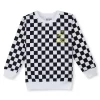 Gini And Jony Boys White Checks Cotton Sweat Shirt Full Sleeves