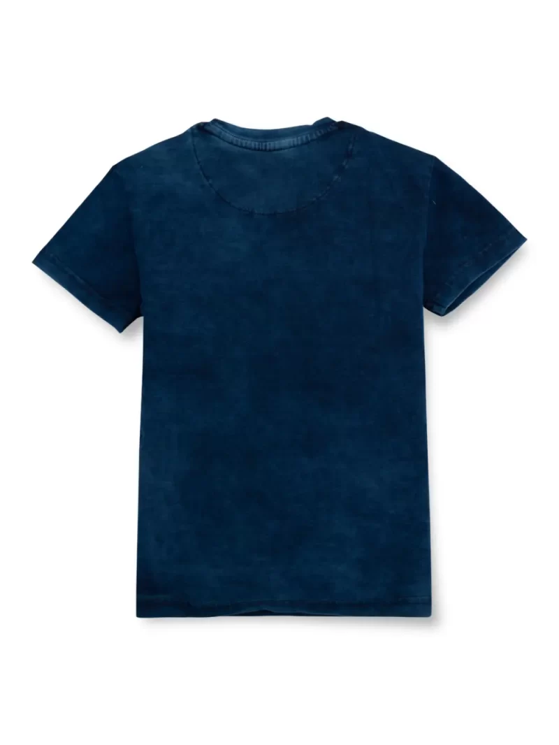 Gini And Jony Boys Blue Graphic Print Cotton T-Shirt Half Sleeves