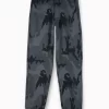 Gini And Jony Boys Grey Camouflage Cotton Track Pant Elasticated