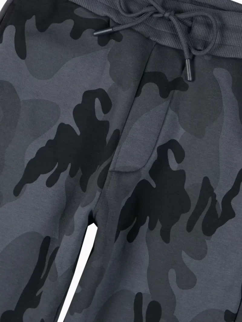 Gini And Jony Boys Grey Camouflage Cotton Track Pant Elasticated