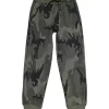 Gini And Jony Boys Olive Camouflage Cotton Track Pant Elasticated