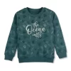 Boys Blue Cotton Printed Sweatshirt