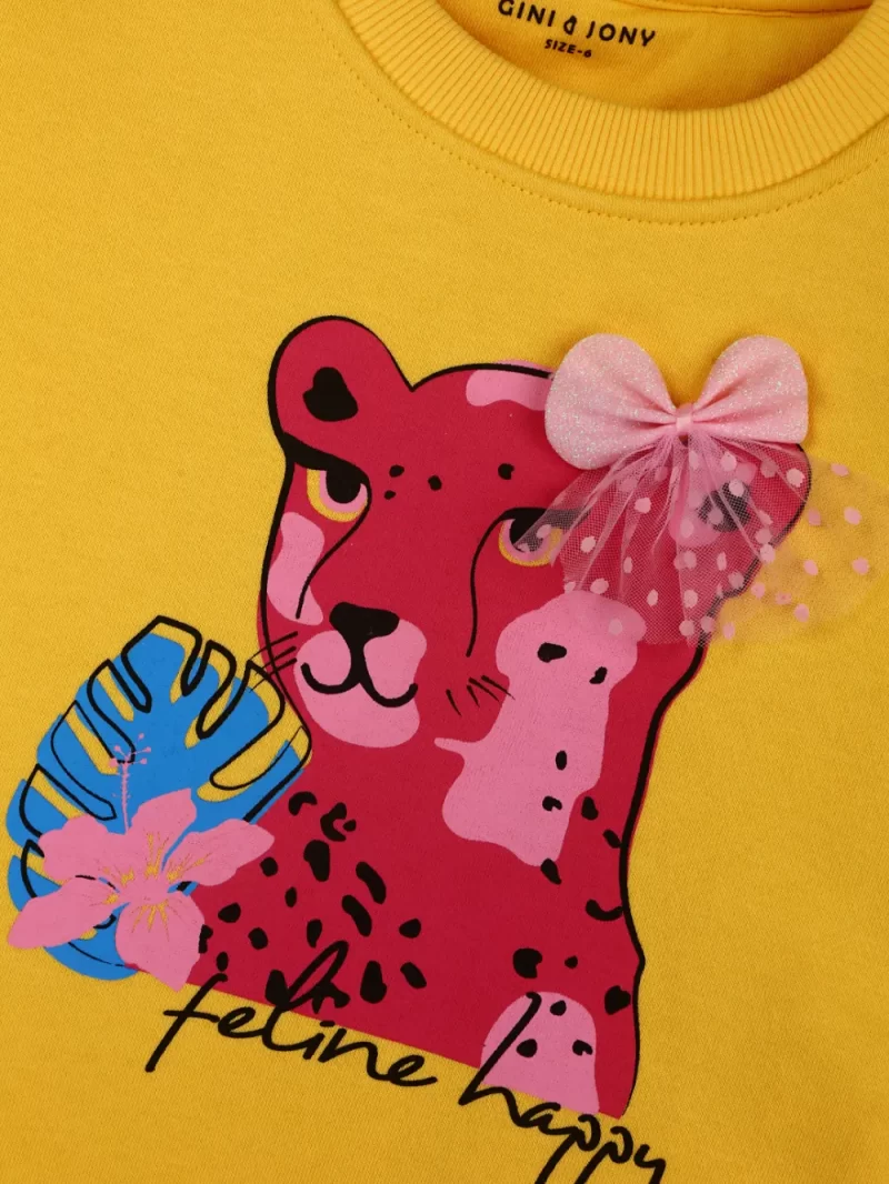 Boys Blue Cotton Printed Sweatshirt