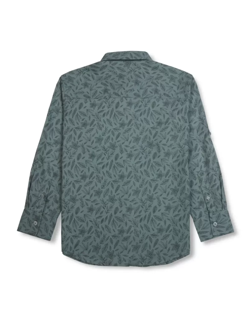 Gini And Jony Boys Solid Cotton Shirt