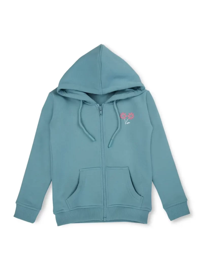 Gini & Jony 
Girls Full Sleeve Printed Hooded Sweatshirt