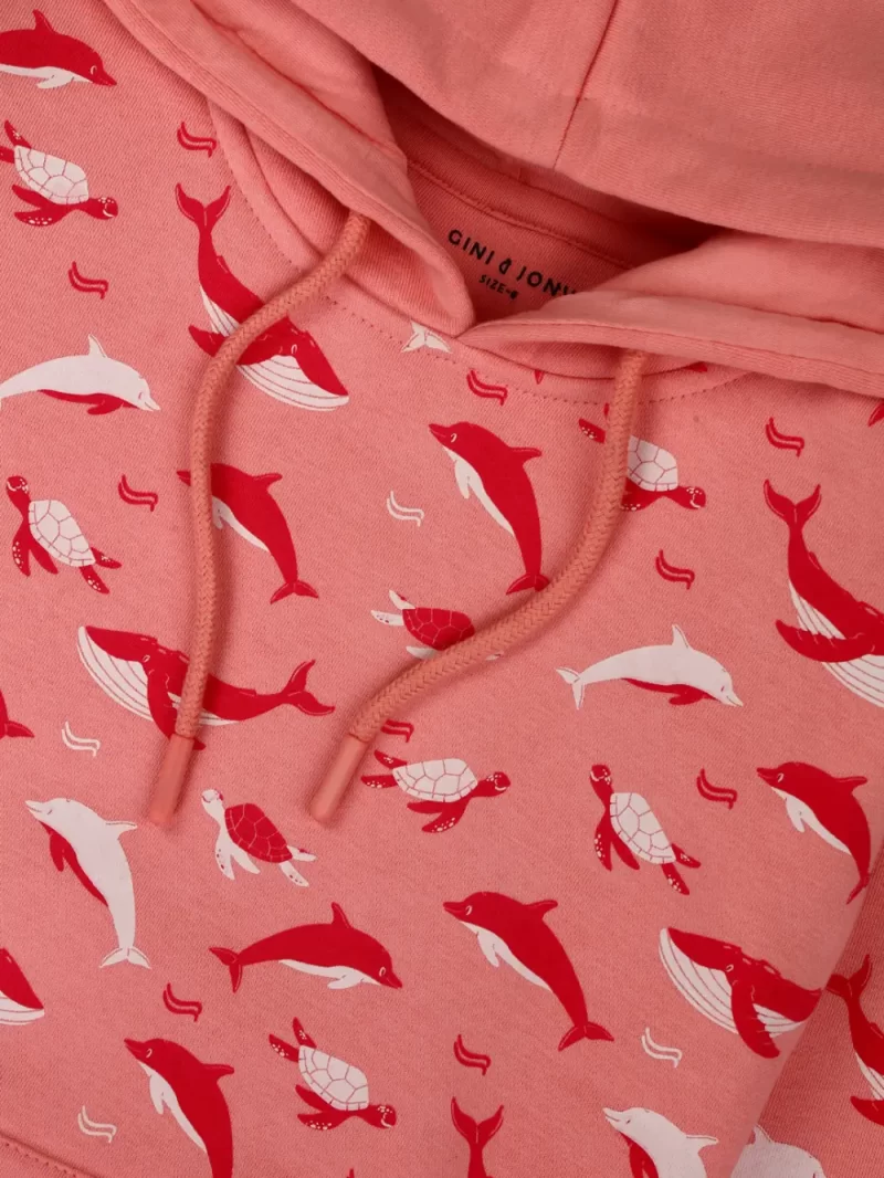 Boys Blue Cotton Printed Sweatshirt