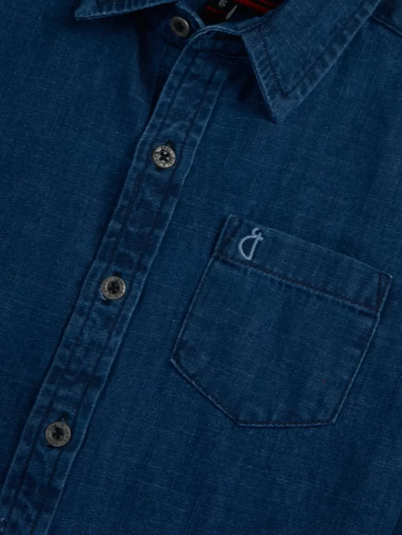 Gini And Jony Boys Solid Cotton Shirt