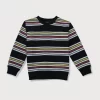 Gini And Jony Boys Navy Stripes Cotton Sweat Shirt Full Sleeves