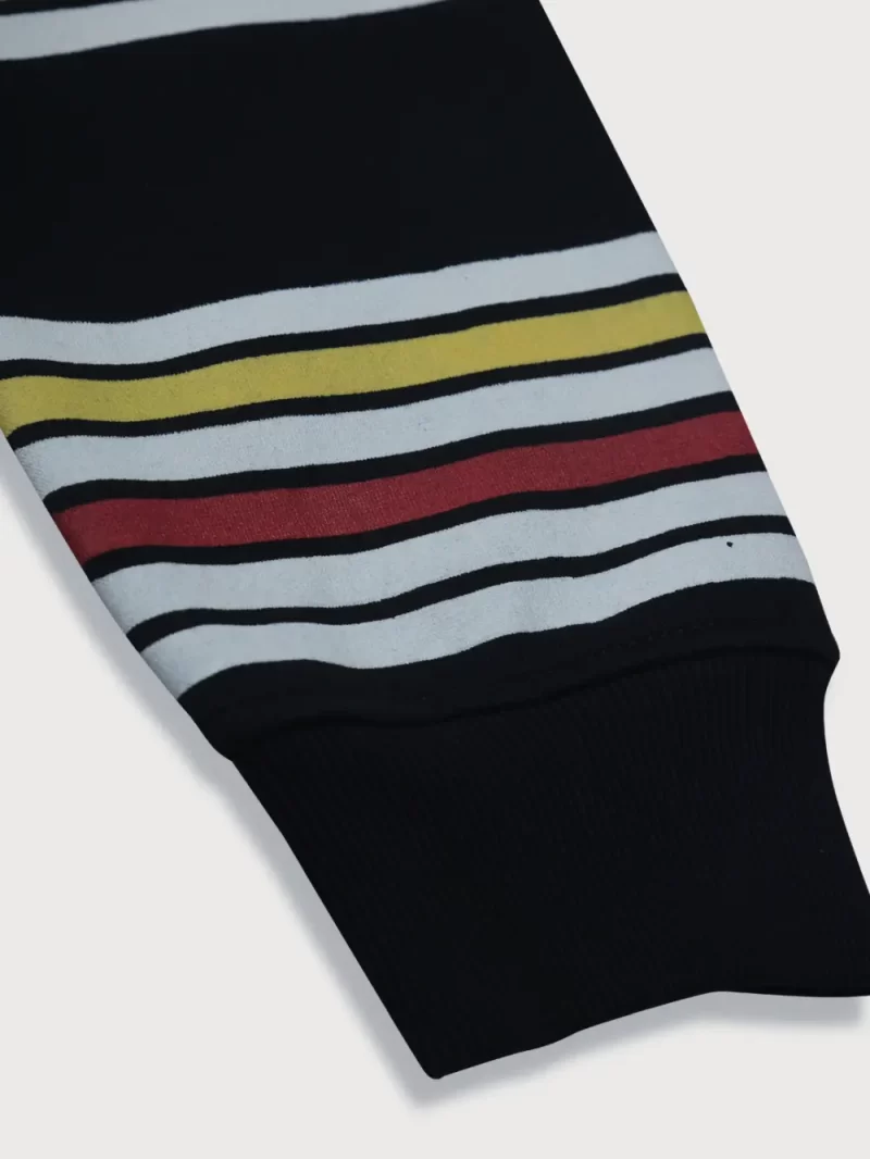 Gini And Jony Boys Navy Stripes Cotton Sweat Shirt Full Sleeves