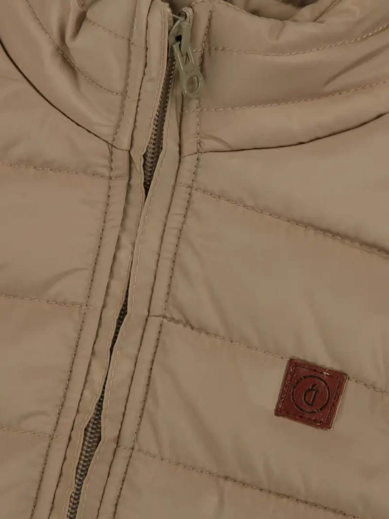 Gini And Jony Boys Brown Solid Polyster Full Sleeves Heavy Winter Jacket