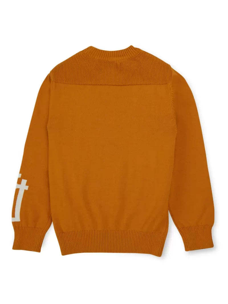 Gini And Jony Cotton Full Sleeves Pullover Logo Print