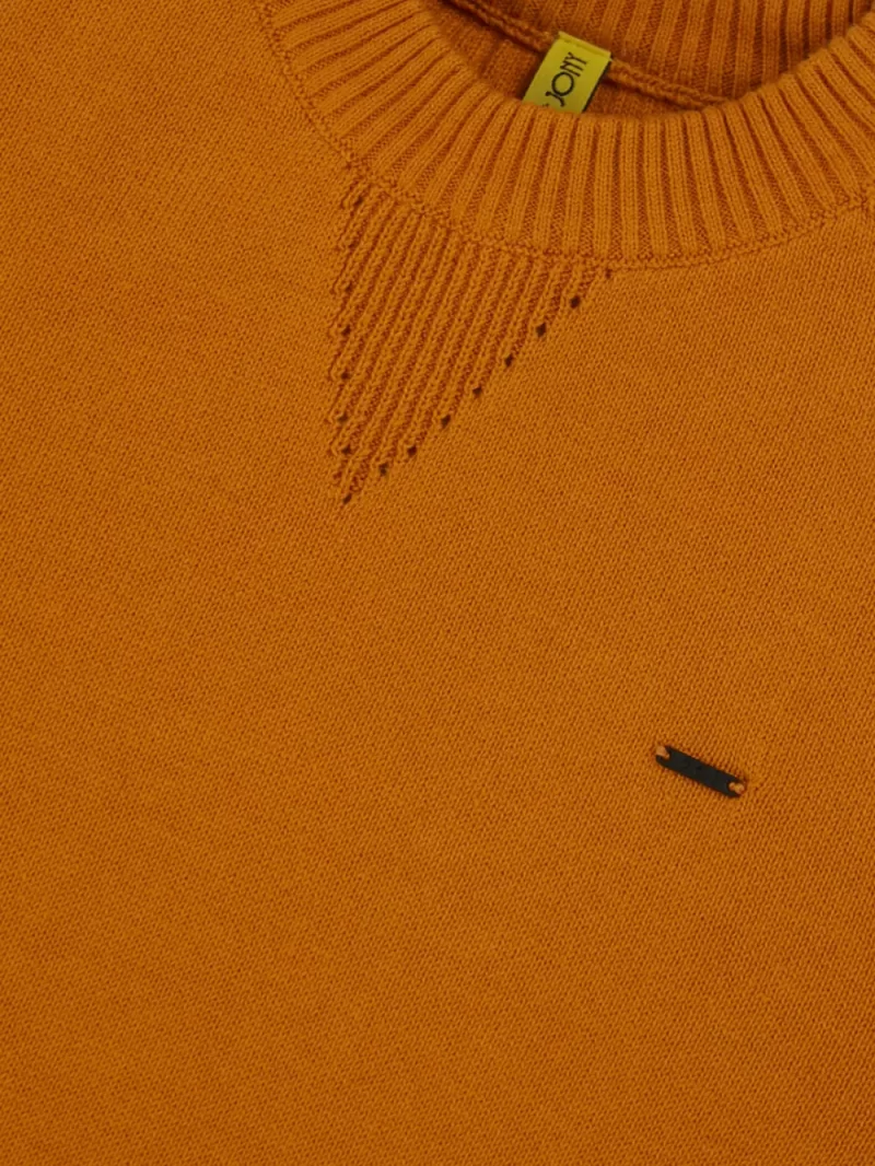 Gini And Jony Cotton Full Sleeves Pullover Logo Print