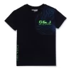 Gini And Jony Boys Navy Abstract Cotton T-Shirt Half Sleeves