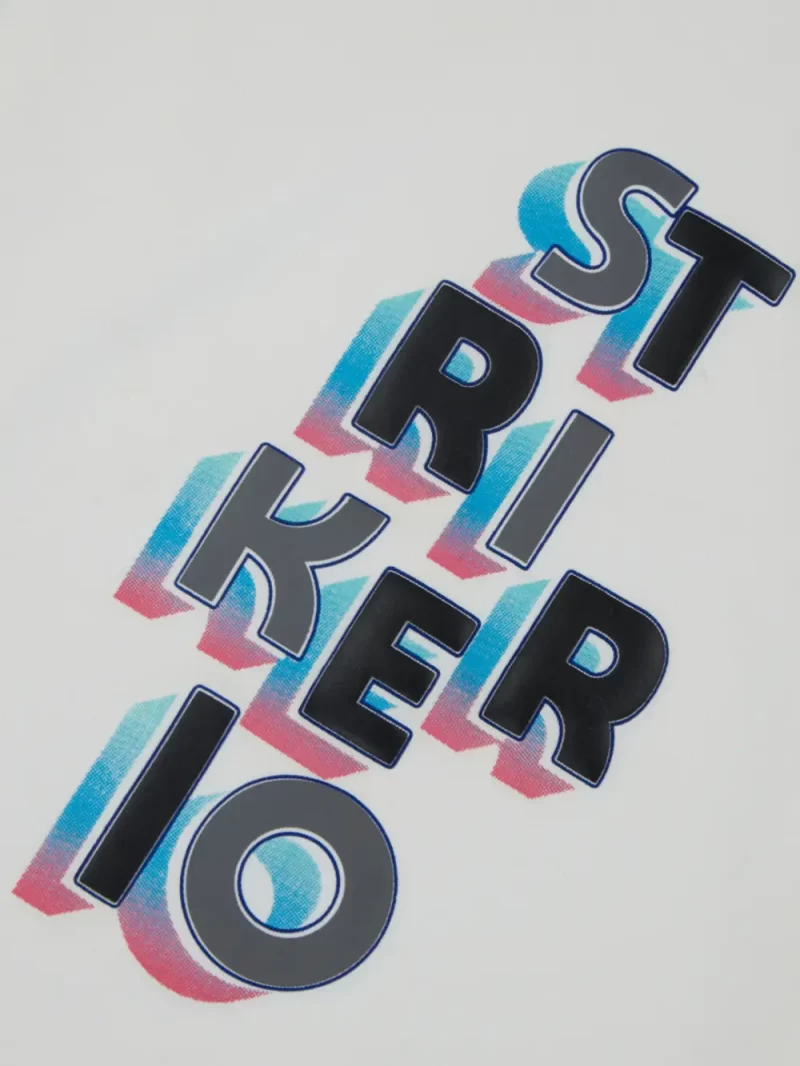 Gini And Jony Boys White Printed Cotton Full Sleeves T-Shirt