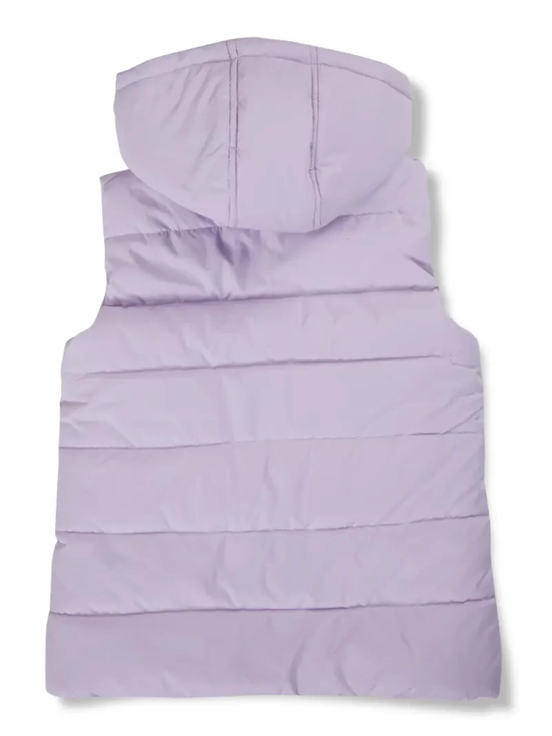 Gini And Jony Girls Lavender Solid Polyester Heavy Winter Jacket Sleeveless 9-10 Years