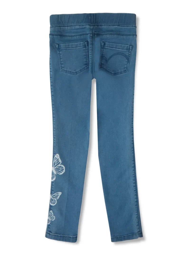 Girls Grey Knits Solid Jeggings
