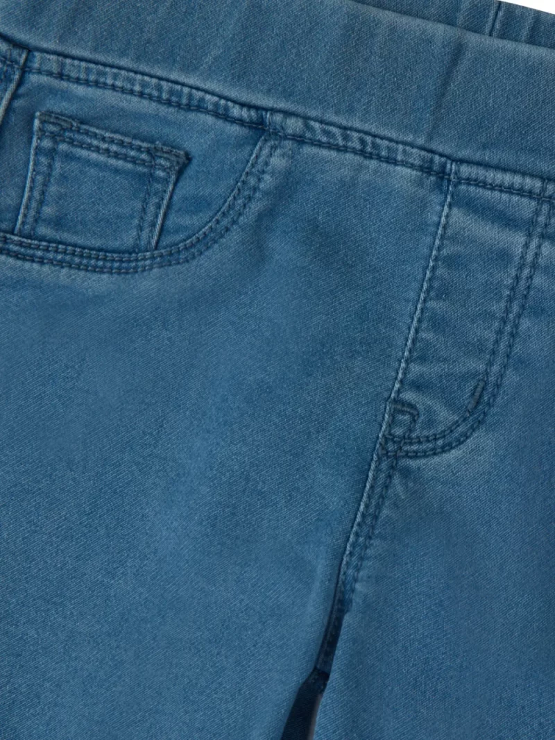 Girls Grey Knits Solid Jeggings