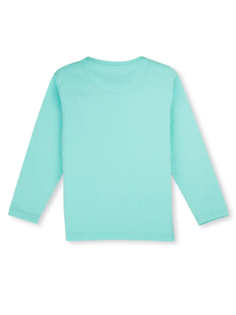 Gini & Jony Boys' Blue T-Shirt Knitshand-Wash Regular Fit