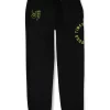 Gini And Jony Boys Black Printed Cotton Track Pant Elasticated