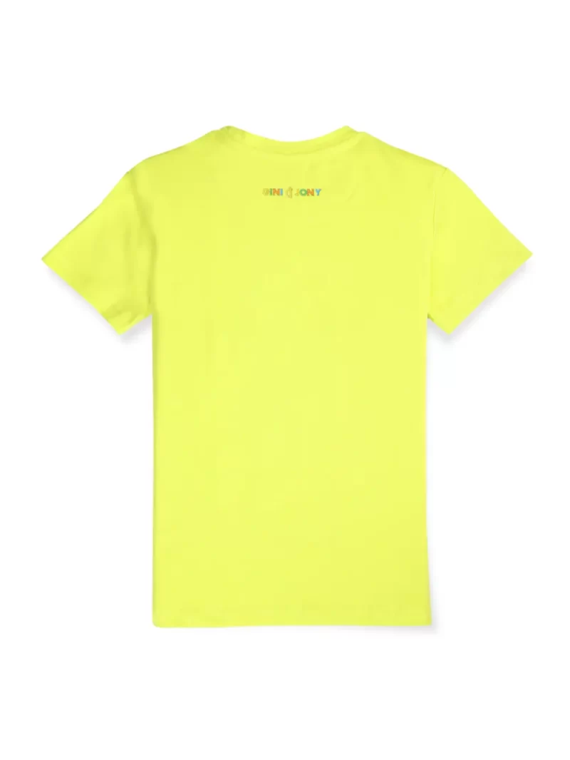 Gini And Jony Boys Lime Digital Print Cotton Single Jersey T-Shirt Half Sleeves
