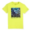 Gini And Jony Boys Lime Digital Print Cotton Single Jersey T-Shirt Half Sleeves