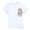 Gini And Jony Boys White Digital Print Cotton T-Shirt Half Sleeves