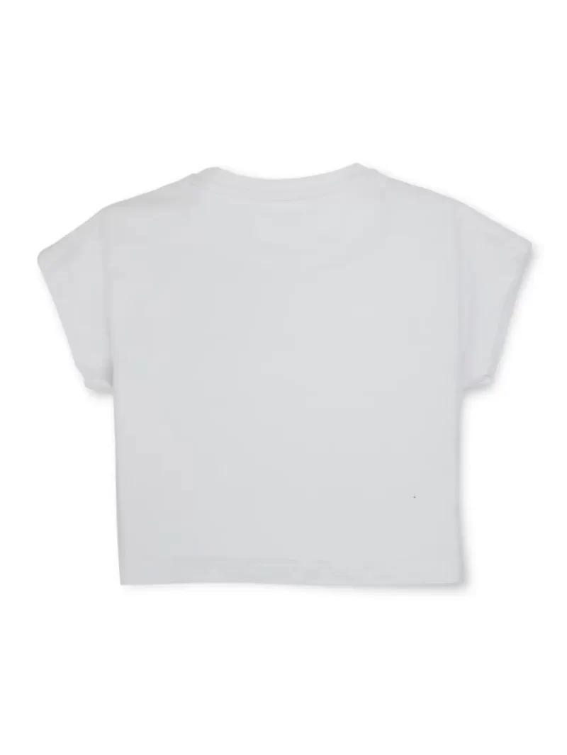 Gini And Jony Girls Cotton Round Neck Half Sleeves Knits Top