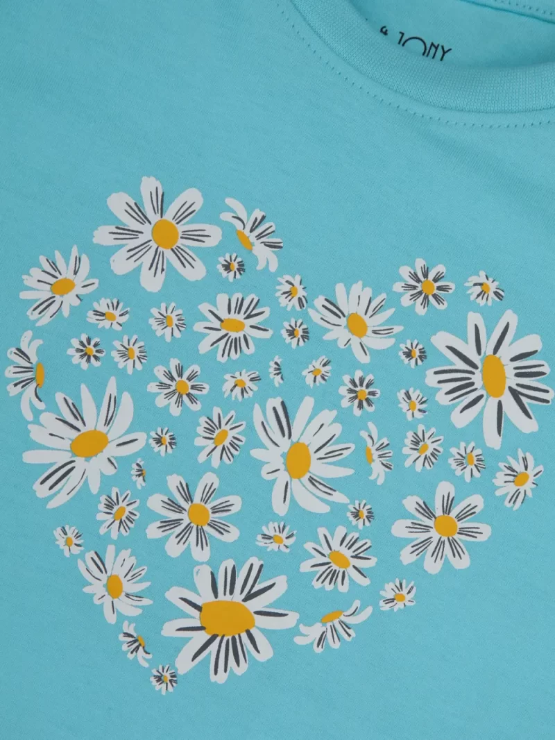 Gini And Jony Girls Multi Color Graphic Print Cotton Knits Top Pack Of 3 Half Sleeves 3-4Y