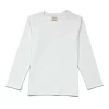 Gini And Jony Girls White Solid Cotton Knits Top Half Sleeves 3-4 Years