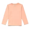 Gini And Jony Girls Peach Solid Cotton Knits Top Half Sleeves 3-4 Years